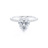 Pear Pave Lab Grown Diamond Engagement Ring