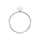 Pear Pave Lab Grown Diamond Engagement Ring