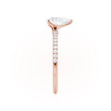 Pear Pave Lab Grown Diamond Engagement Ring