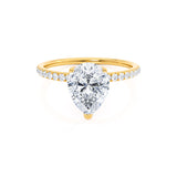 Pear Pave Lab Grown Diamond Engagement Ring
