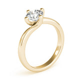 1.0 CT Round Shaped Moissanite Engagement Ring In Solitaire 5