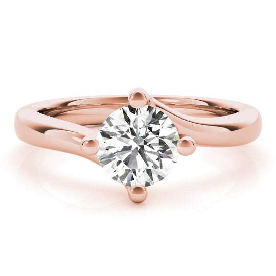 1.0 CT Round Shaped Moissanite Engagement Ring In Solitaire 10