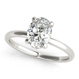 2.0 CT Oval Shaped Moissanite Engagement Ring In Hidden Halo 2