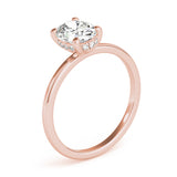 2.0 CT Oval Shaped Moissanite Engagement Ring In Hidden Halo 15