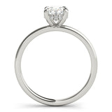2.0 CT Oval Shaped Moissanite Engagement Ring In Hidden Halo 3