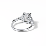 Emerald Cluster Lab Grown Diamond Engagement Ring
