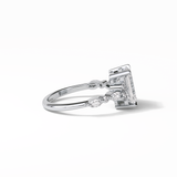 Emerald Cluster Lab Grown Diamond Engagement Ring