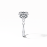 Oval Cluster Lab Grown Diamond Engagement Ring