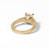 Radiant Three Stone Lab Grown Diamond Engagement Ring