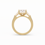 Radiant Three Stone Lab Grown Diamond Engagement Ring