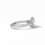 Radiant Three Stone Lab Grown Diamond Engagement Ring