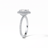 Oval Halo & Pave Lab Grown Diamond Engagement Ring