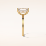 4.15 CT Radiant Shaped Hidden Halo Moissanite Engagement Ring