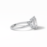 Radiant Three Stone Lab Grown Diamond Engagement Ring