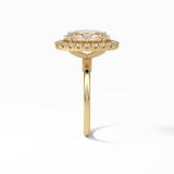 Oval Halo Lab Grown Diamond Engagement Ring