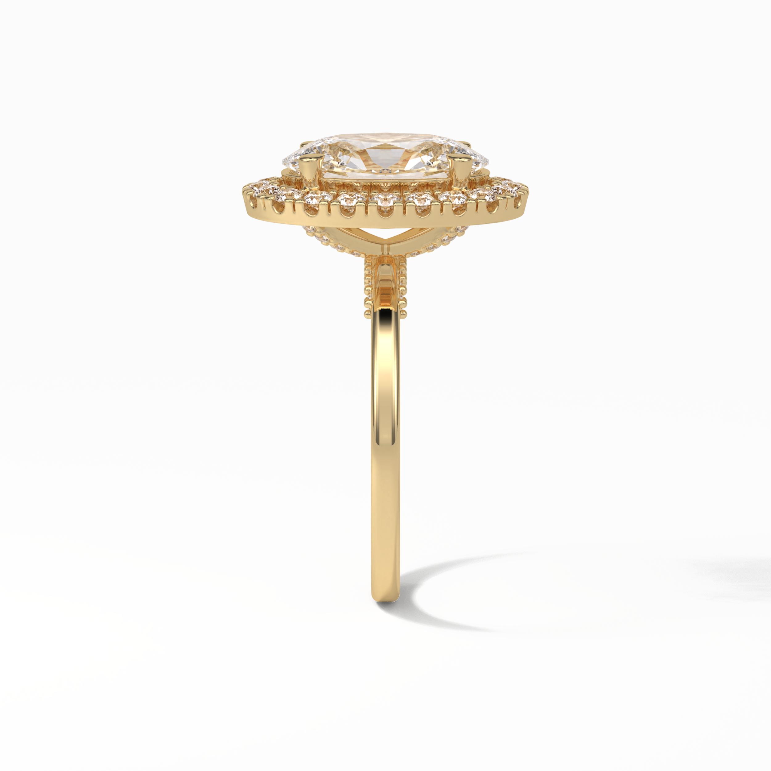 Oval Halo Lab Grown Diamond Engagement Ring