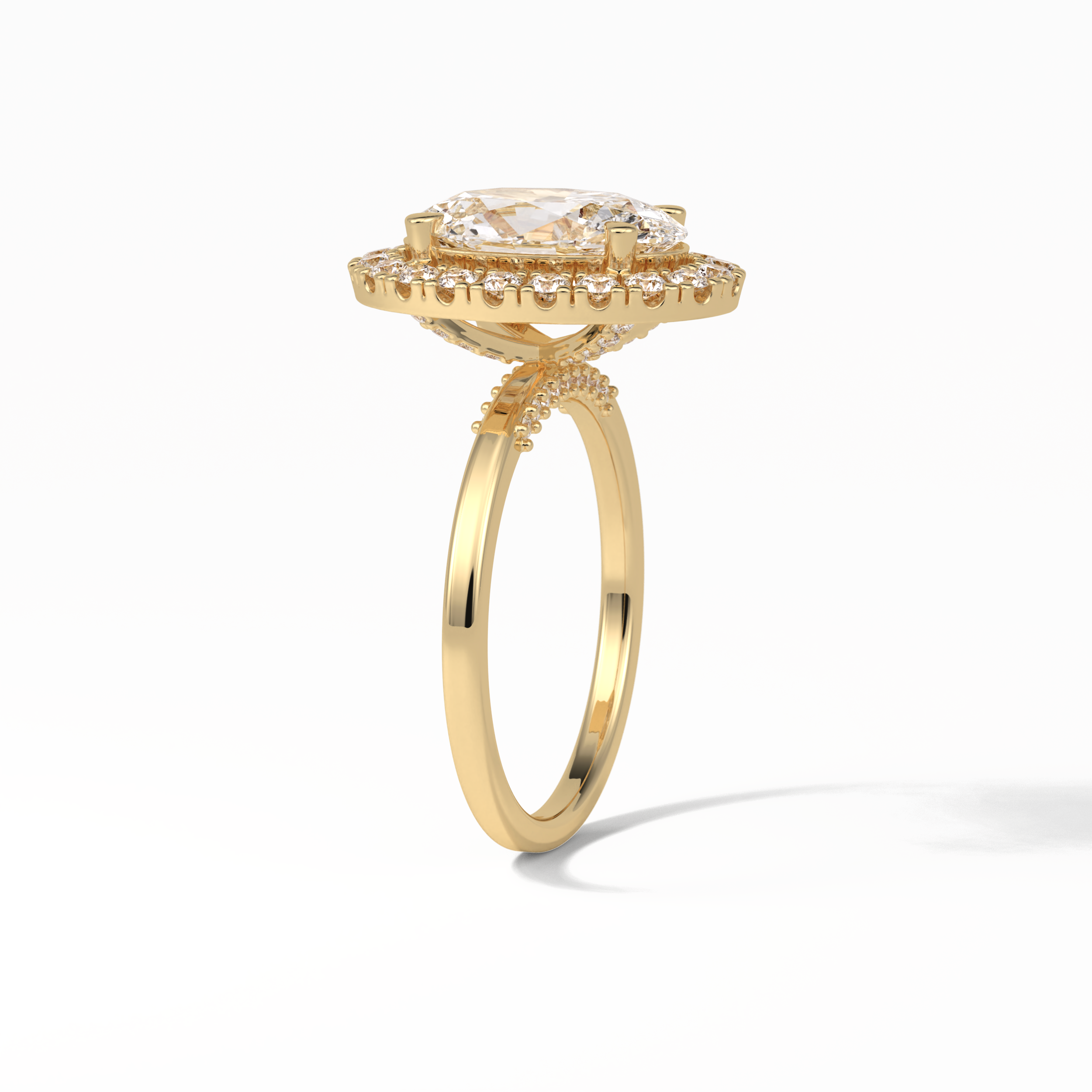 Oval Halo Lab Grown Diamond Engagement Ring