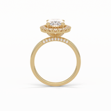 Oval Halo Lab Grown Diamond Engagement Ring
