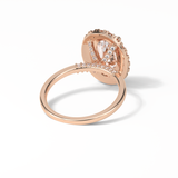Oval Halo Lab Grown Diamond Engagement Ring
