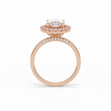 Oval Halo Lab Grown Diamond Engagement Ring