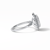 Oval Halo Lab Grown Diamond Engagement Ring