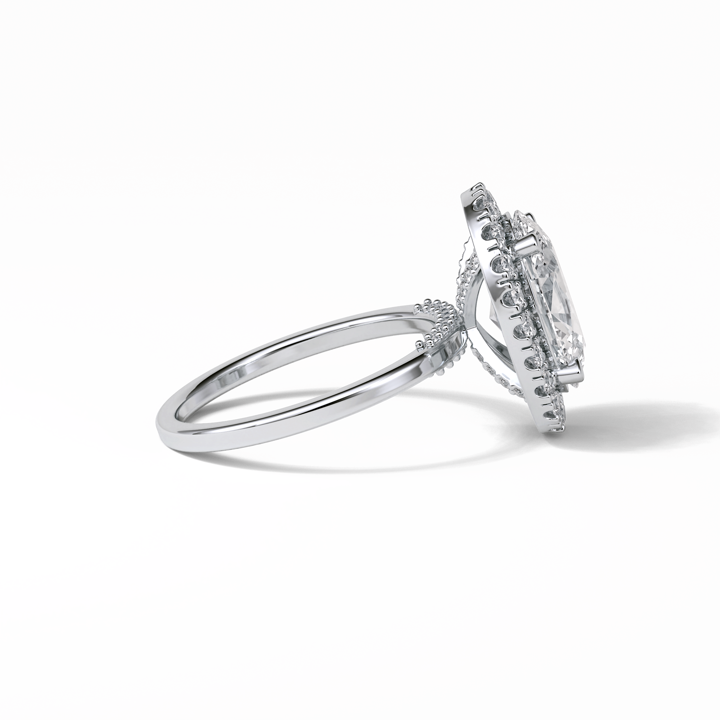 Oval Halo Lab Grown Diamond Engagement Ring
