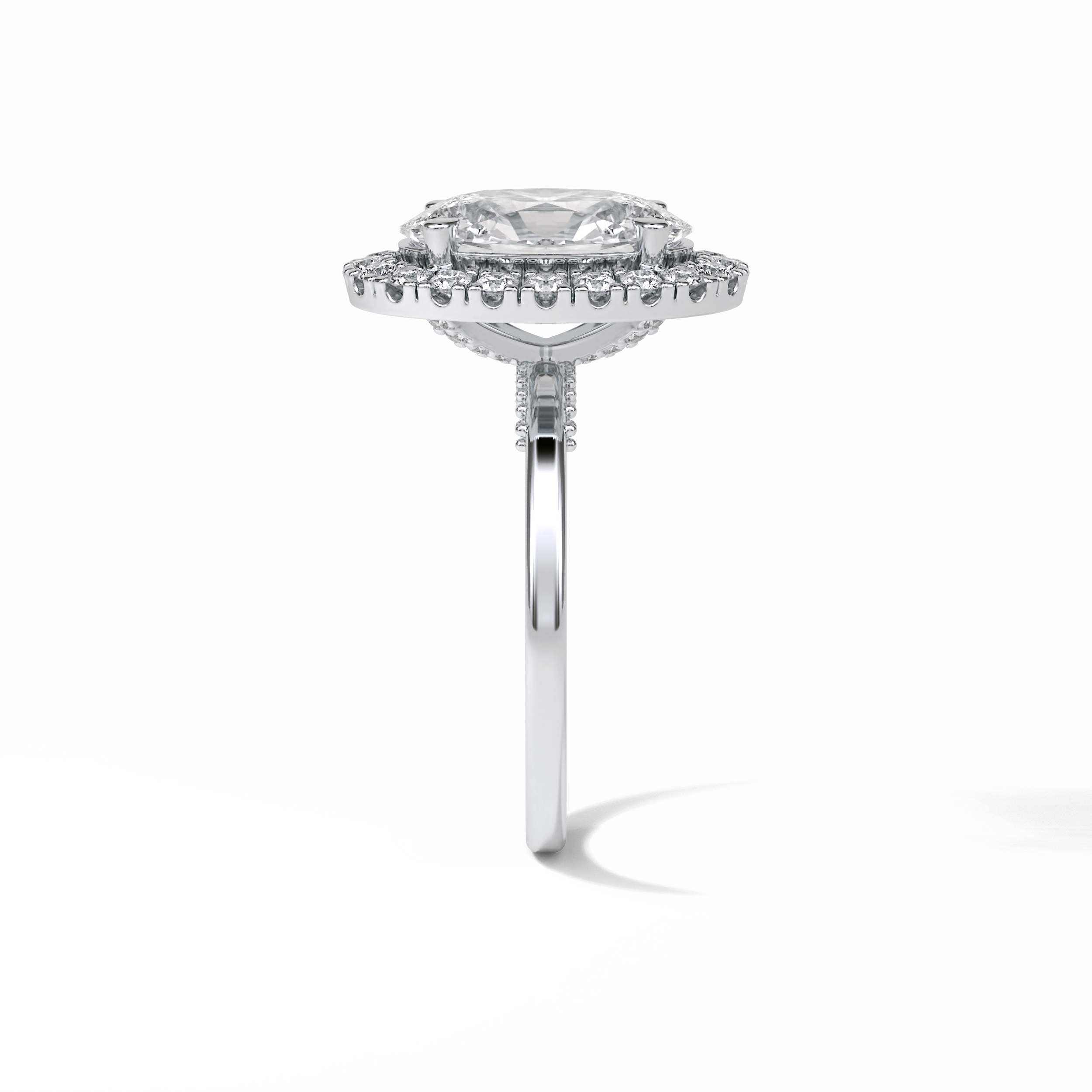 Oval Halo Lab Grown Diamond Engagement Ring