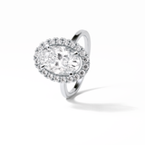 Oval Halo Lab Grown Diamond Engagement Ring