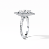 Pear Halo & Pave Lab Grown Diamond Engagement Ring
