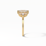 Marquise Cluster Lab Grown Diamond Engagement Ring