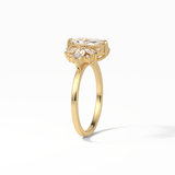 Marquise Cluster Lab Grown Diamond Engagement Ring