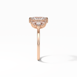 Marquise Cluster Lab Grown Diamond Engagement Ring