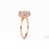 Marquise Cluster Lab Grown Diamond Engagement Ring