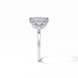 Marquise Cluster Lab Grown Diamond Engagement Ring