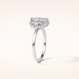 1 CT Marquise Shaped Cluster Moissanite Engagement Ring