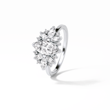 Marquise Cluster Lab Grown Diamond Engagement Ring