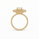 Round Double Halo Lab Grown Diamond Engagement Ring
