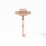 Round Double Halo Lab Grown Diamond Engagement Ring