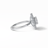 Round Double Halo Lab Grown Diamond Engagement Ring