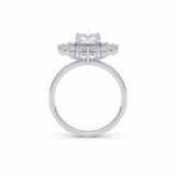 Round Double Halo Lab Grown Diamond Engagement Ring