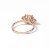 Oval Cluster Lab Grown Diamond Engagement Ring