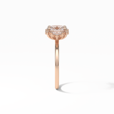 Oval Cluster Lab Grown Diamond Engagement Ring