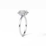 Oval Cluster Lab Grown Diamond Engagement Ring