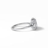 Oval Cluster Lab Grown Diamond Engagement Ring