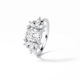 Oval Cluster Lab Grown Diamond Engagement Ring