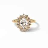 Oval Halo Lab Grown Diamond Engagement Ring