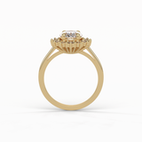 Oval Halo Lab Grown Diamond Engagement Ring