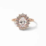 Oval Halo Lab Grown Diamond Engagement Ring