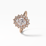 Oval Halo Lab Grown Diamond Engagement Ring