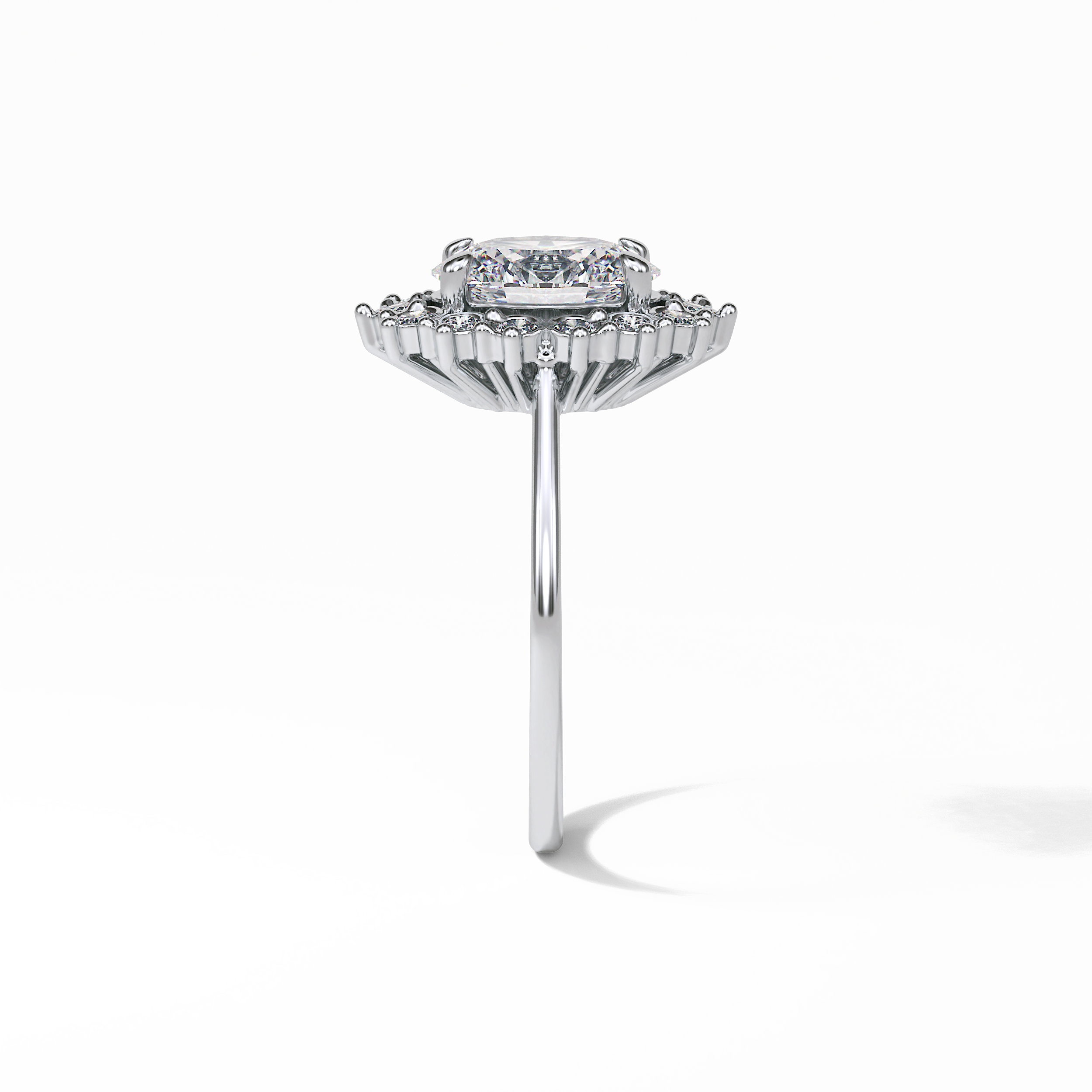 Oval Halo Lab Grown Diamond Engagement Ring